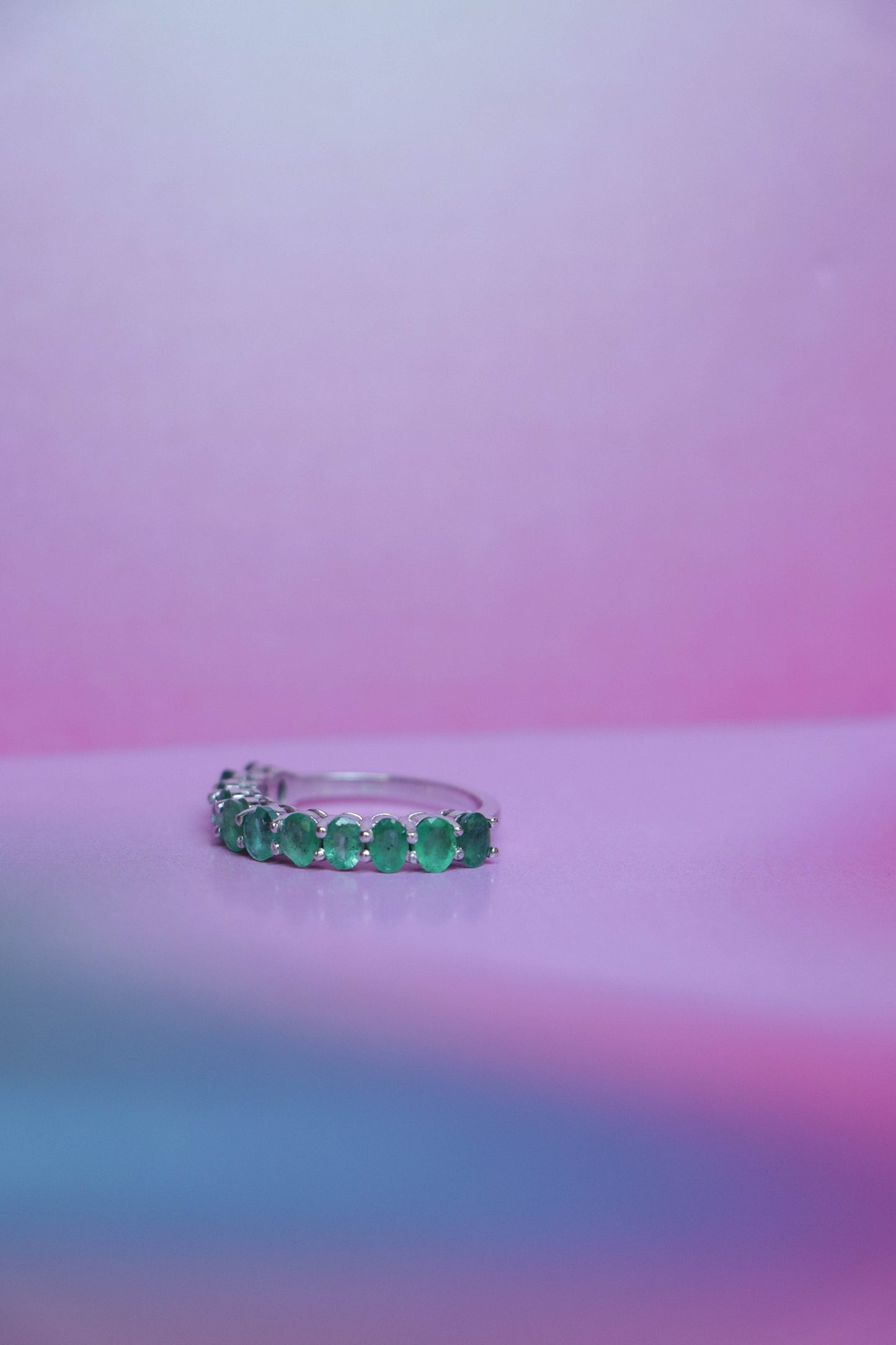 Sara Emerald Eternity band