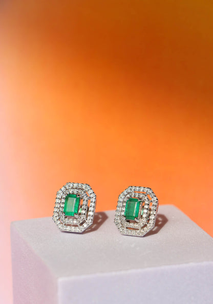 Renata Emerald Studs