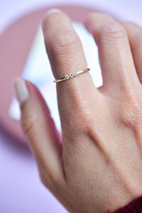 Tiny Diamonds Ring