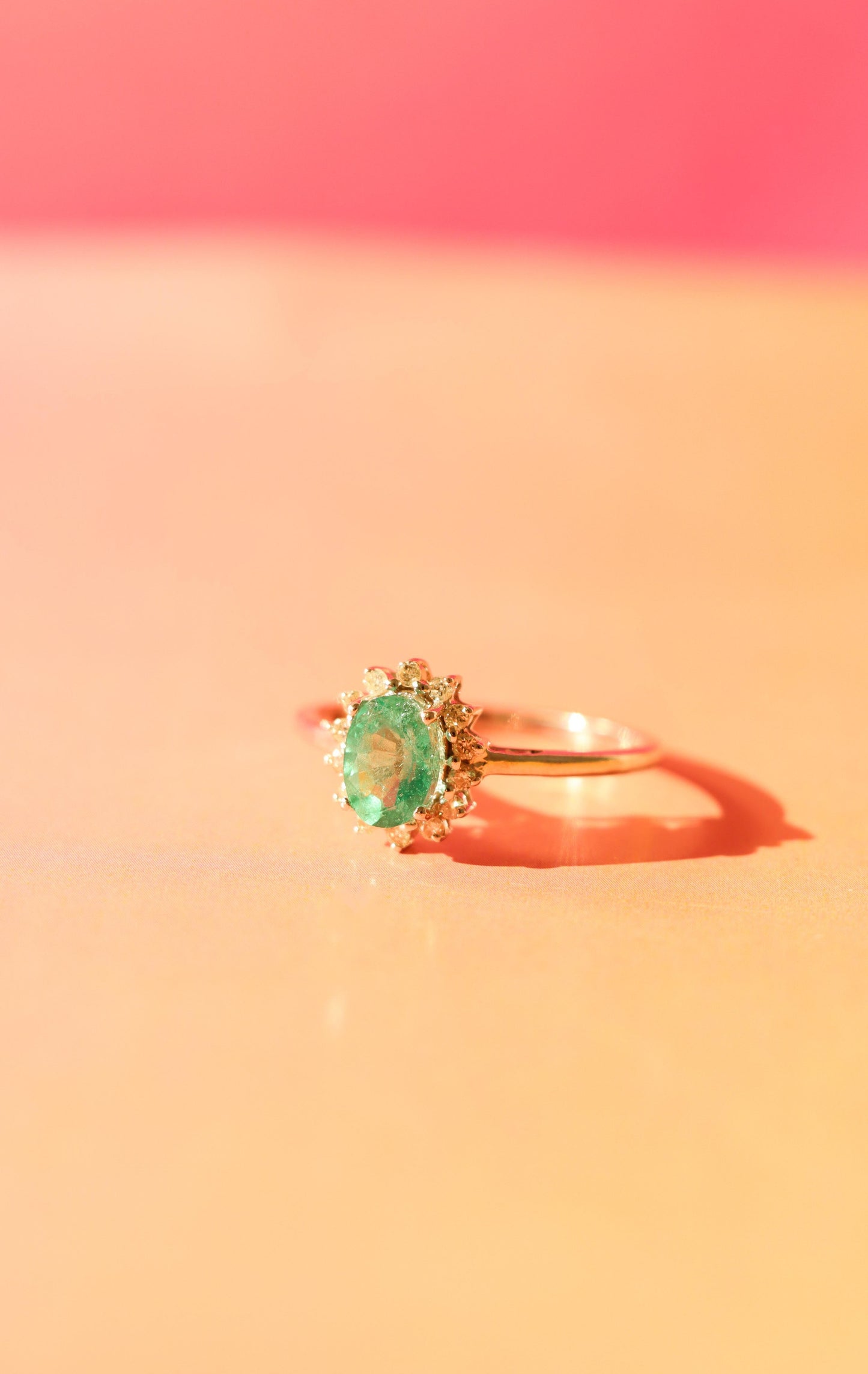 Iris Emerald Ring
