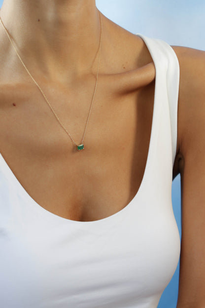 Kia Emerald Necklace