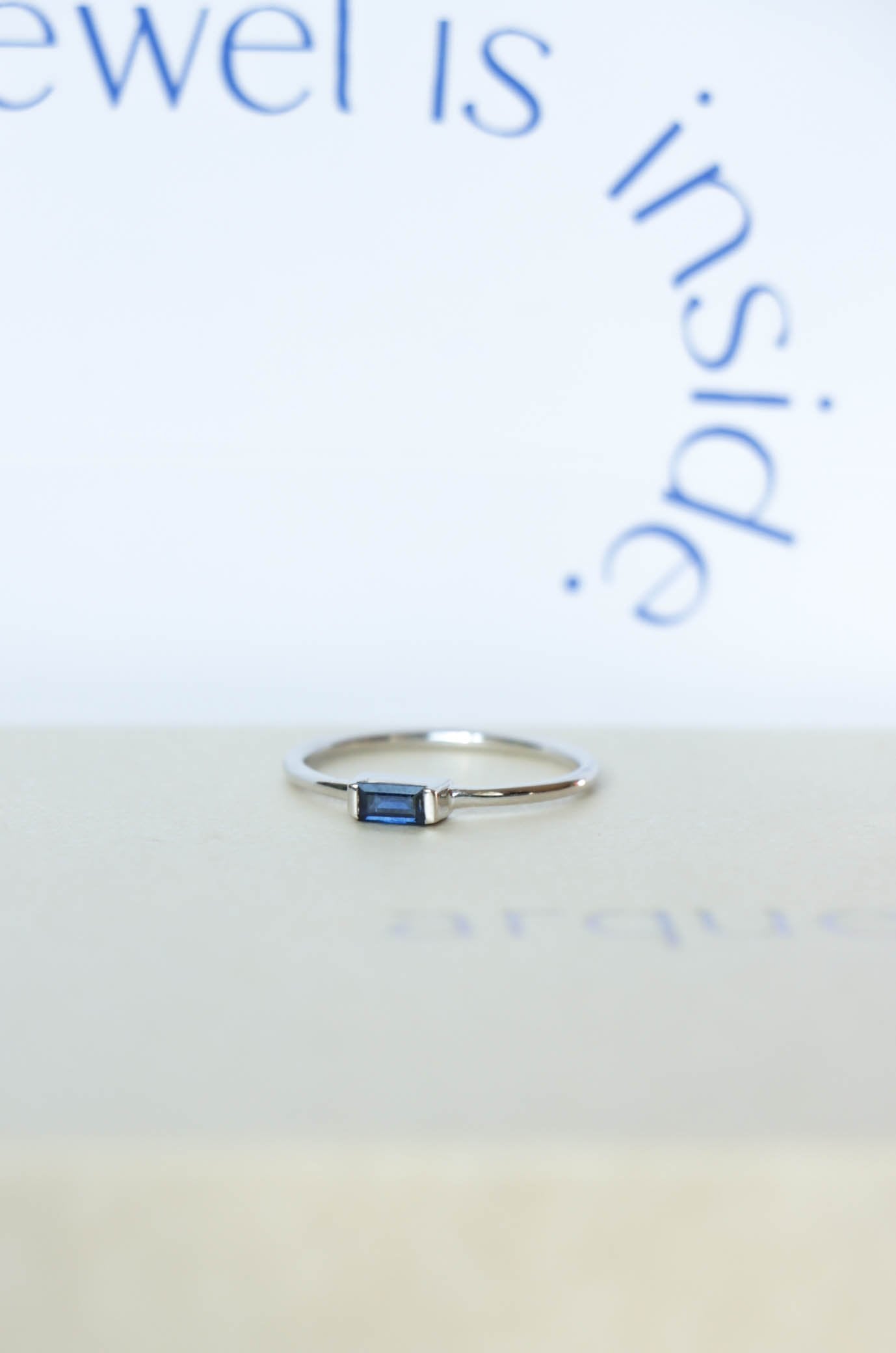 Filled Sapphire Ring