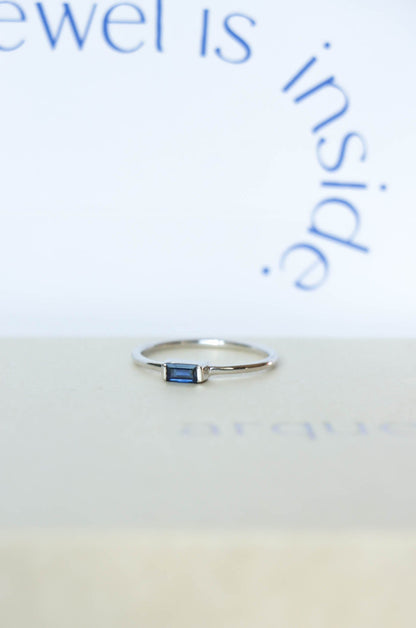 Filled Sapphire Ring