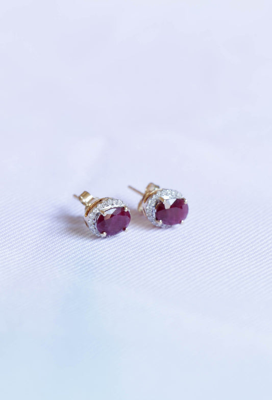 Cecily Ruby Studs