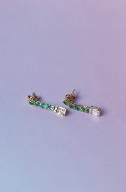 Bella Emerald Earrings