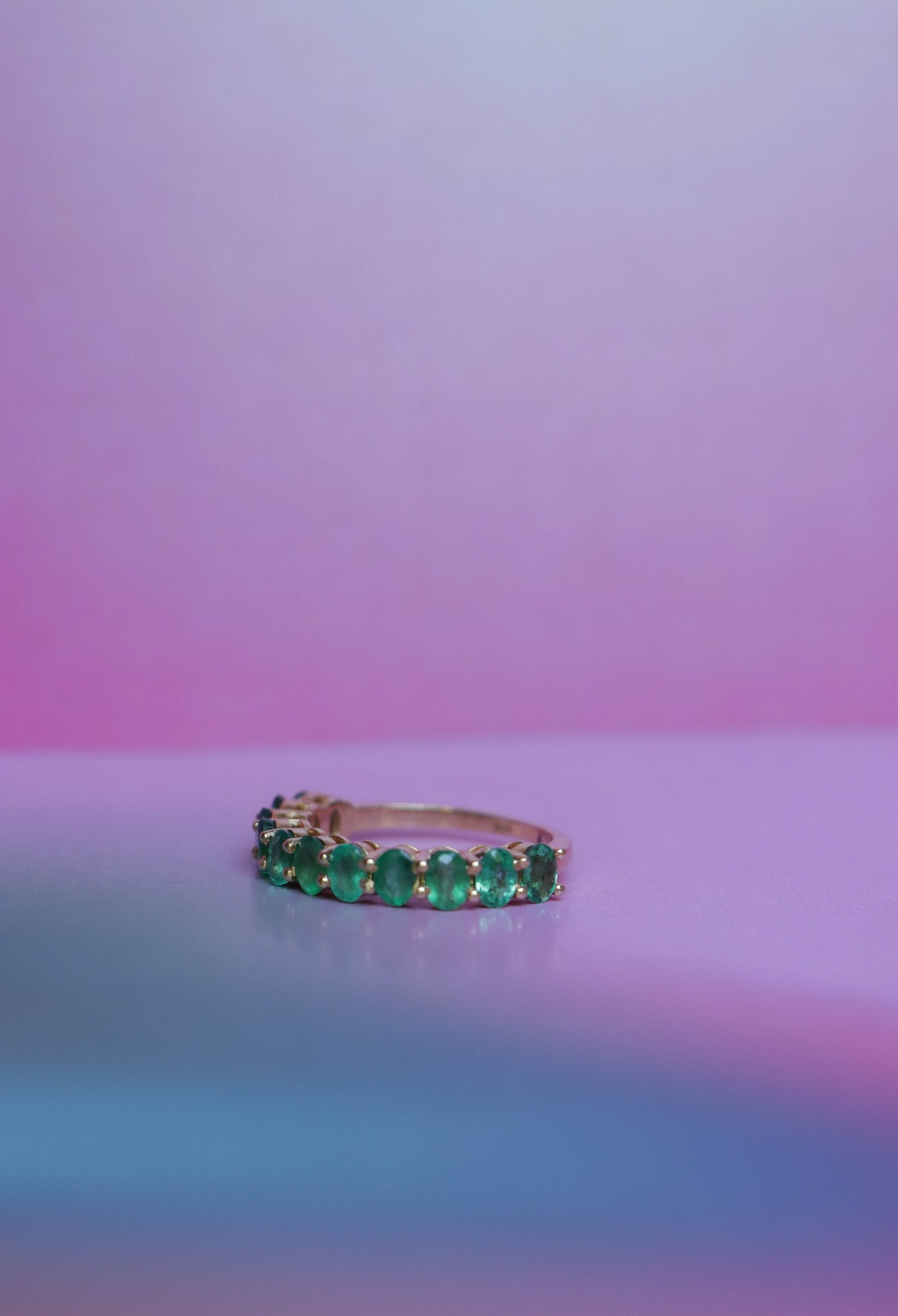 Sara Emerald Eternity band