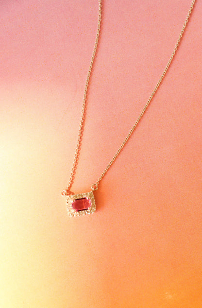 Manola Pink Sapphire Necklace